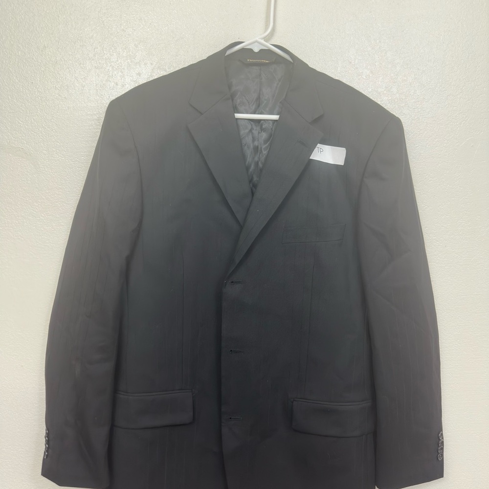 This is a gray Prontomondo suit jacket